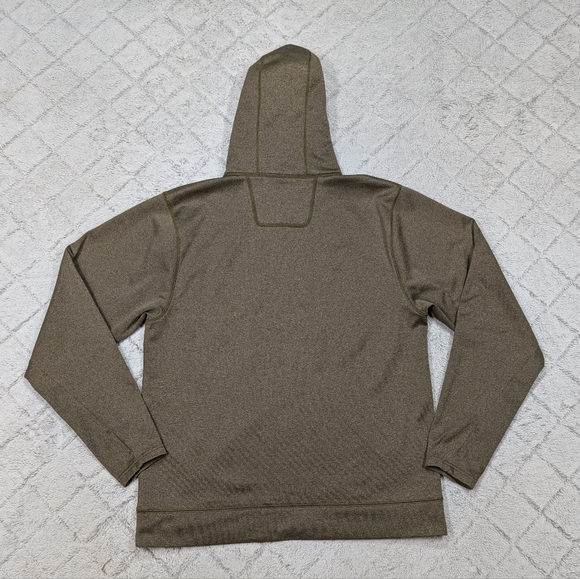 Men's Olive Green Sitka Logo Performance Hoodie - Picture 8 of 9